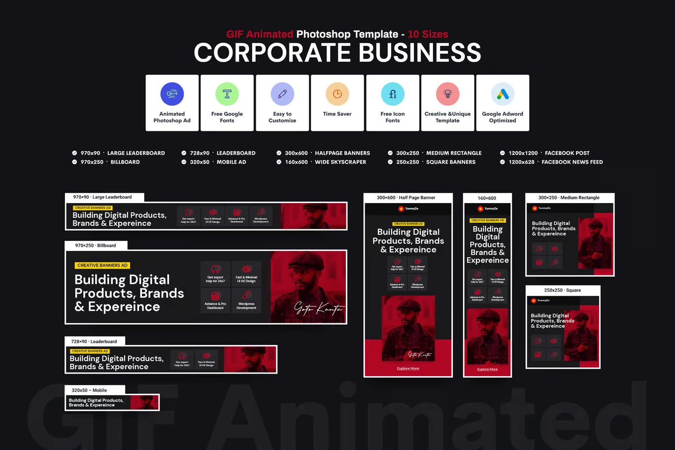 GIF Banners - Corporate Business Banners Ad