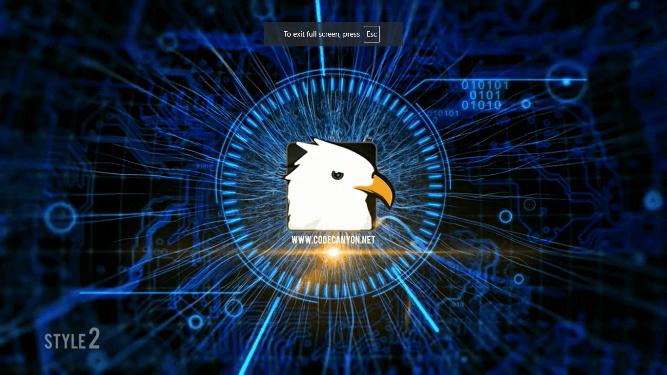 Digital Eye Scan Reveal Logo