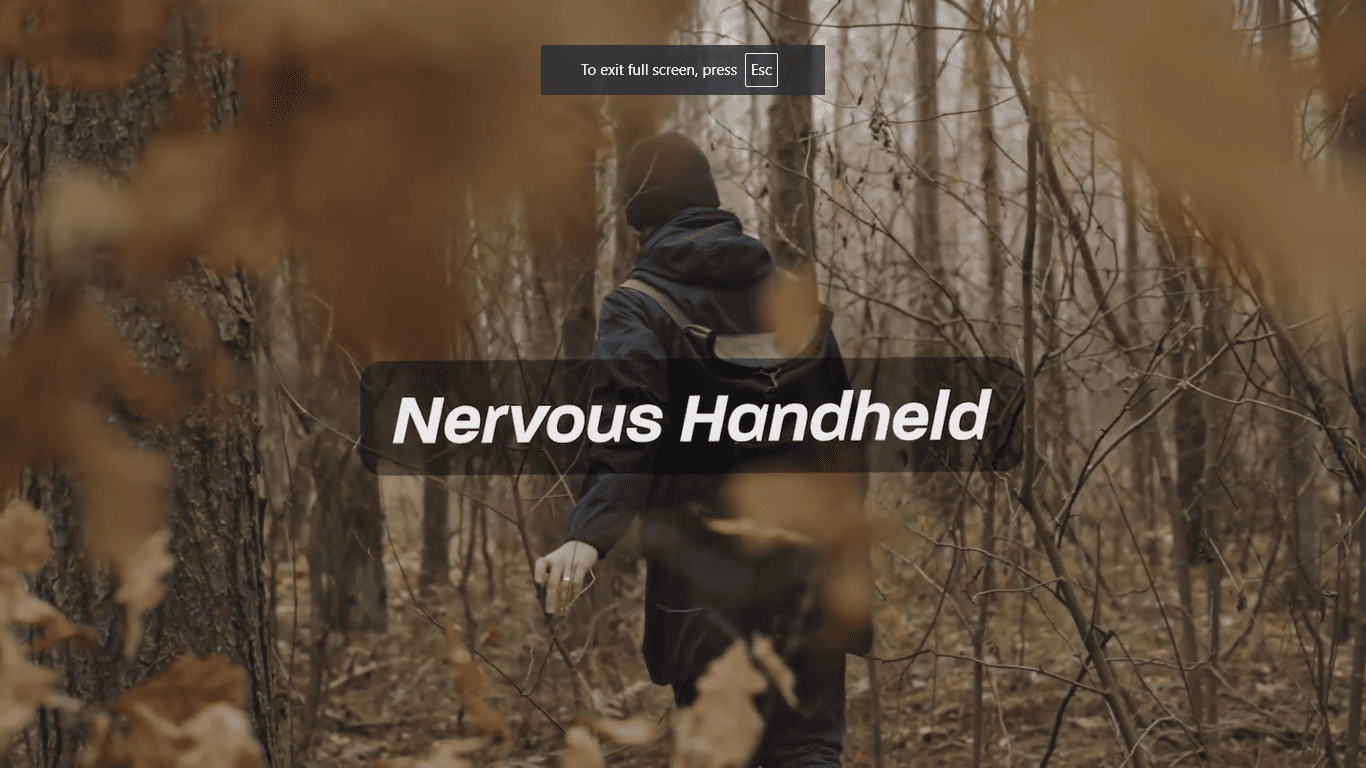Realistic Camera Shakes & Handheld Gimbal Movements for Premiere Pro