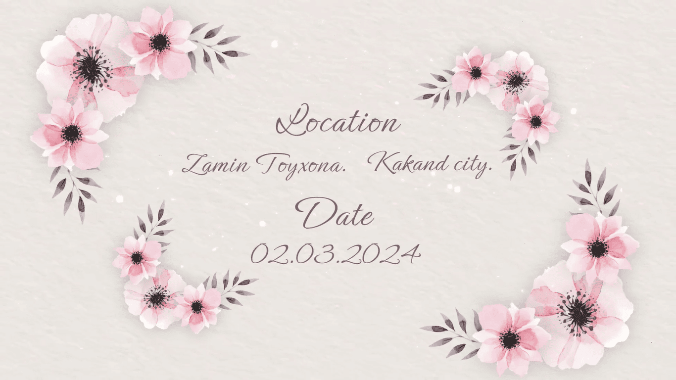 Romantic Wedding Invitation (MOGRT)