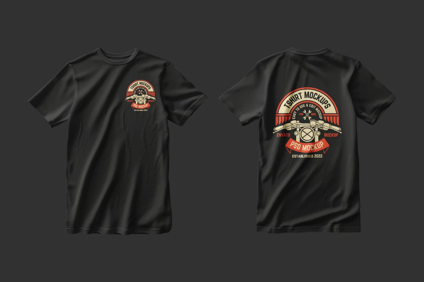 Black Tshirt Mockup