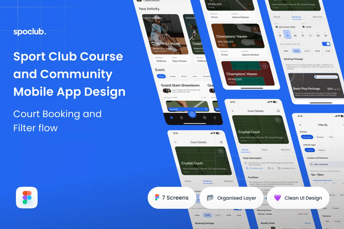 Spoclub Booking Court Flow Tennis Club Mobile App