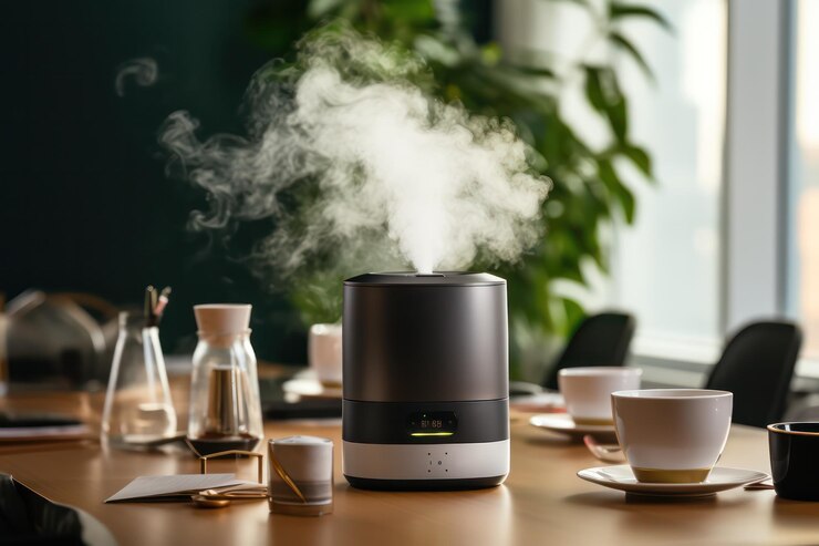 Humidifier Placed on an Office Table